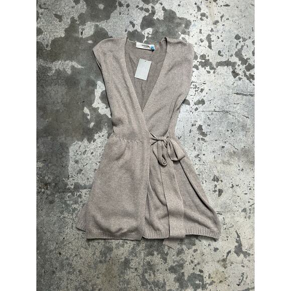 Sparrow Anthropologie knit cotton angora‎ wrap dress XSmall - Picture 1 of 6